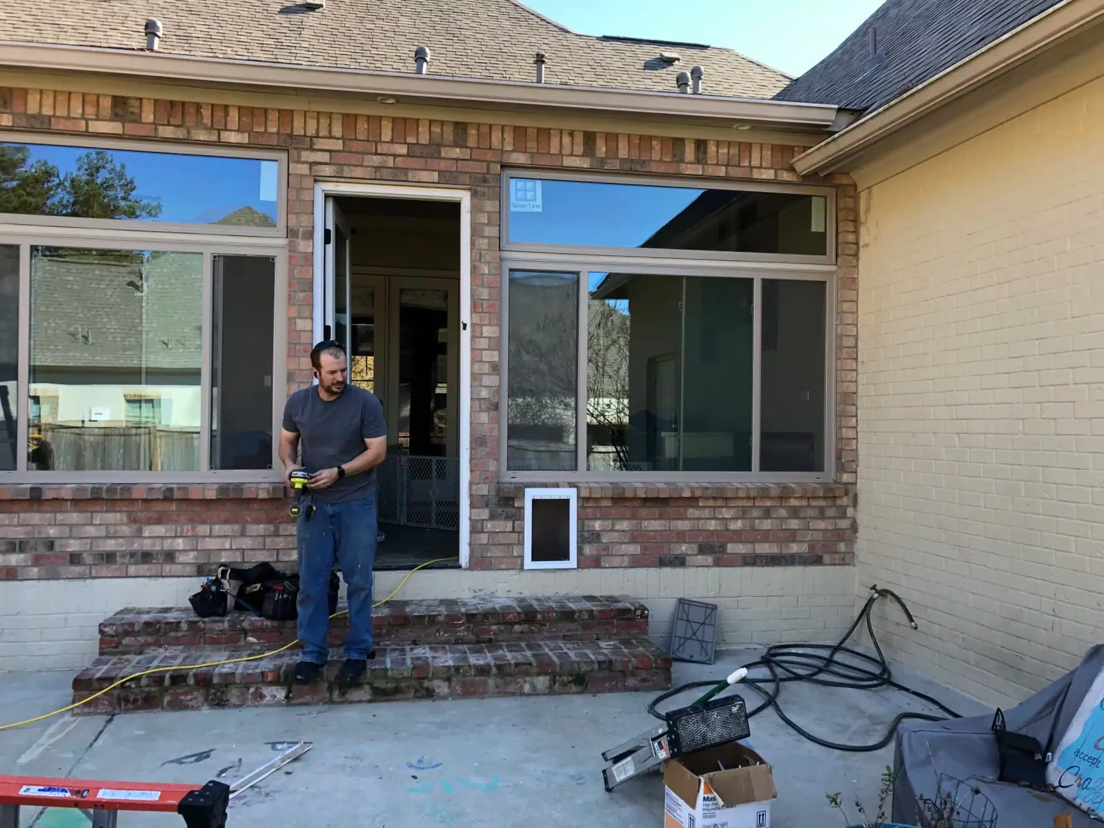 Adding new addition to home - installing new door